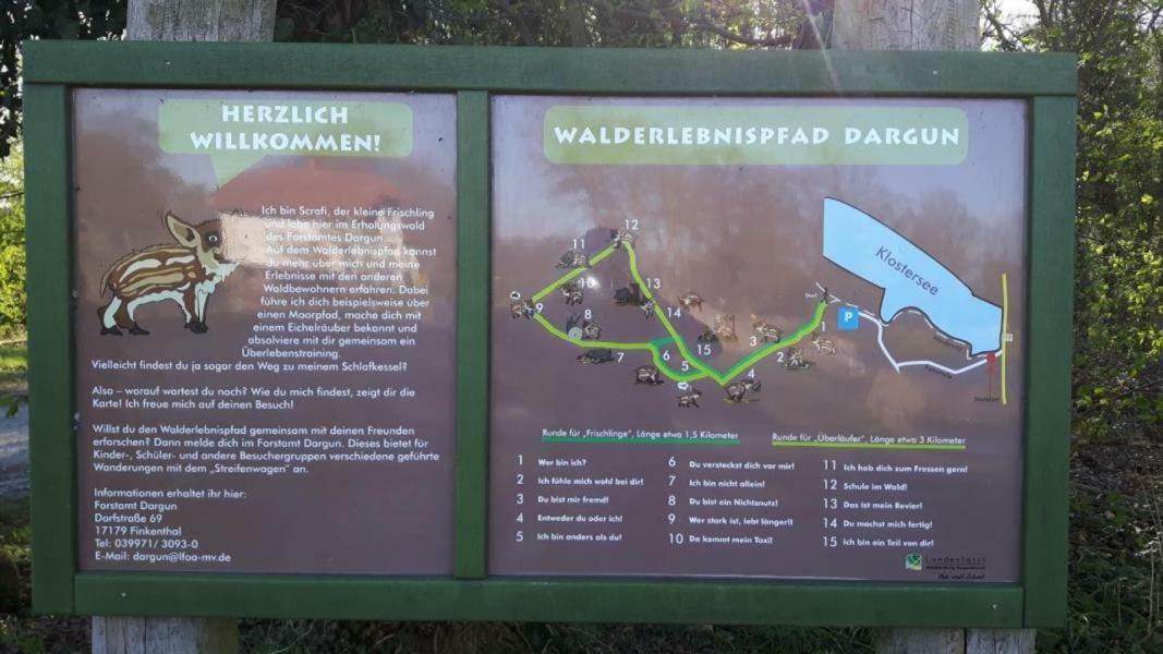 Ferienhaus Paul Am Klostersee, Urlaub Mit Hund Dargun Exterior foto